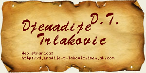 Đenadije Trlaković vizit kartica